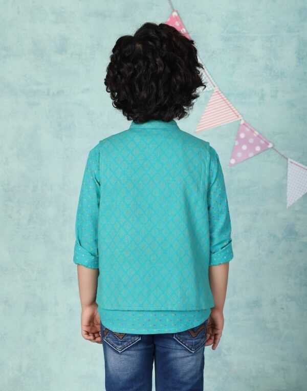 Cotton Slub Block Printed Kurta Set